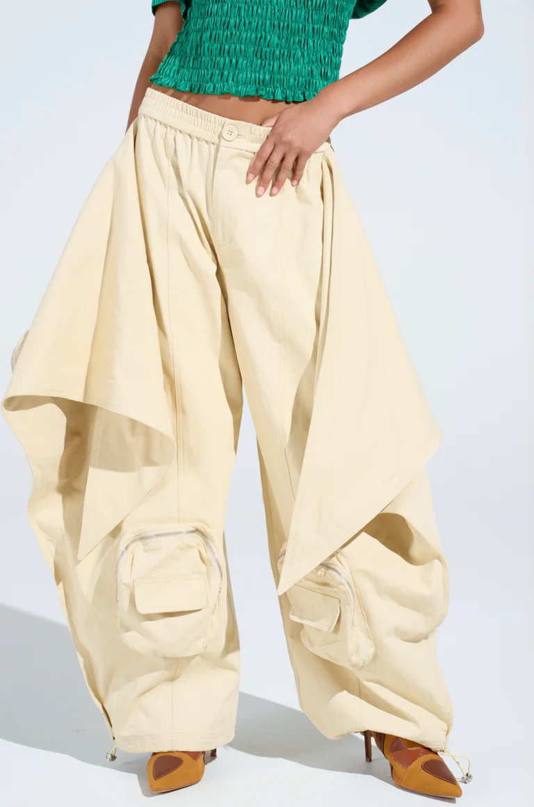 Front-tie pants