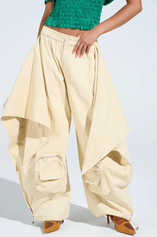 Front-tie pants