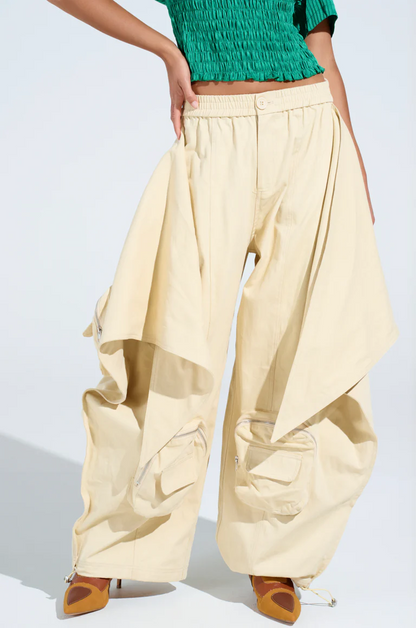 Front-tie pants