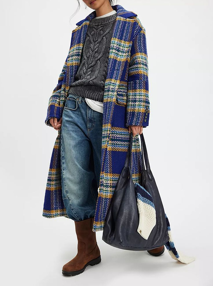 Checkered Pattern Colorful Jacket