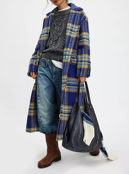 Checkered Pattern Colorful Jacket