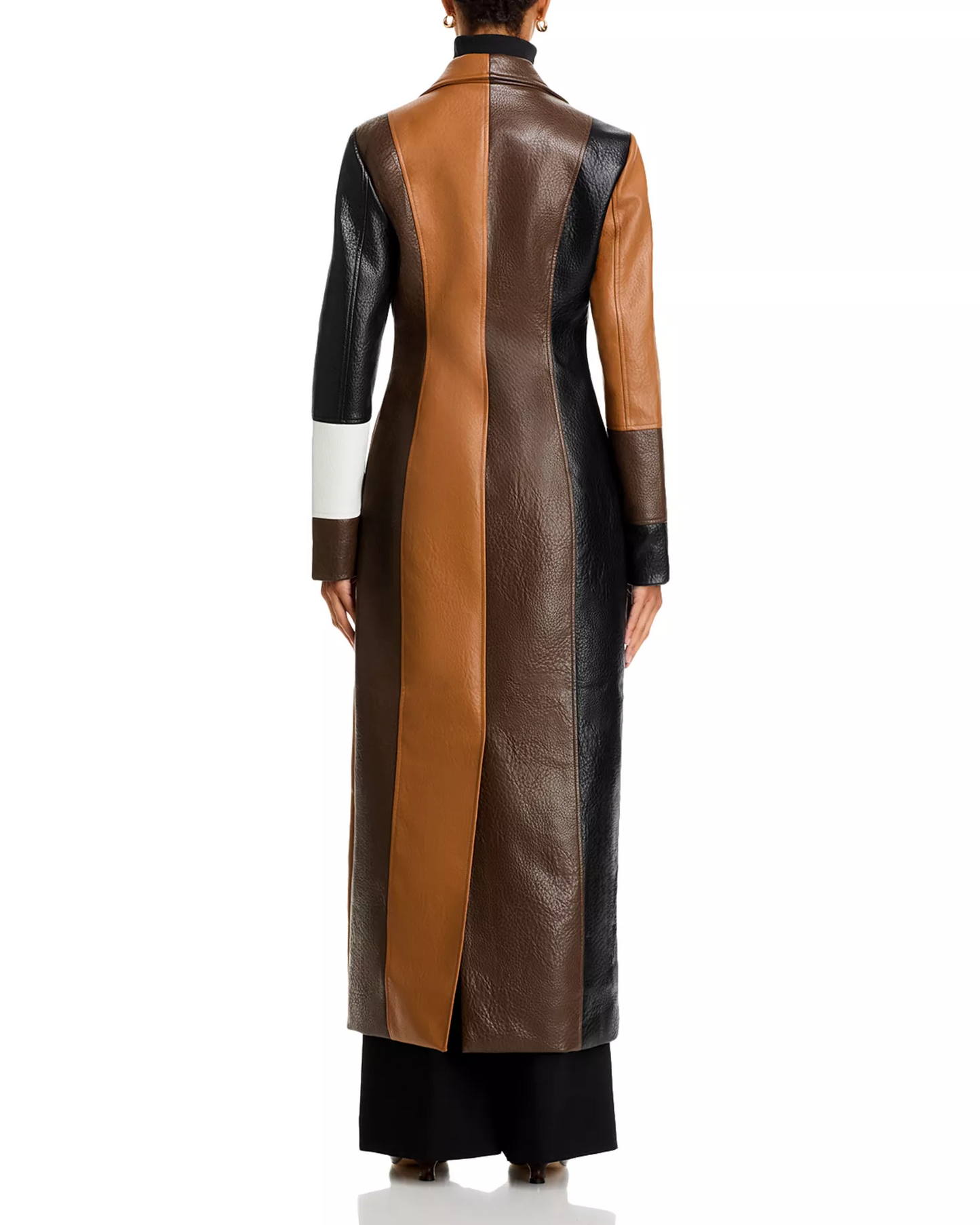 Long Faux Leather Coat