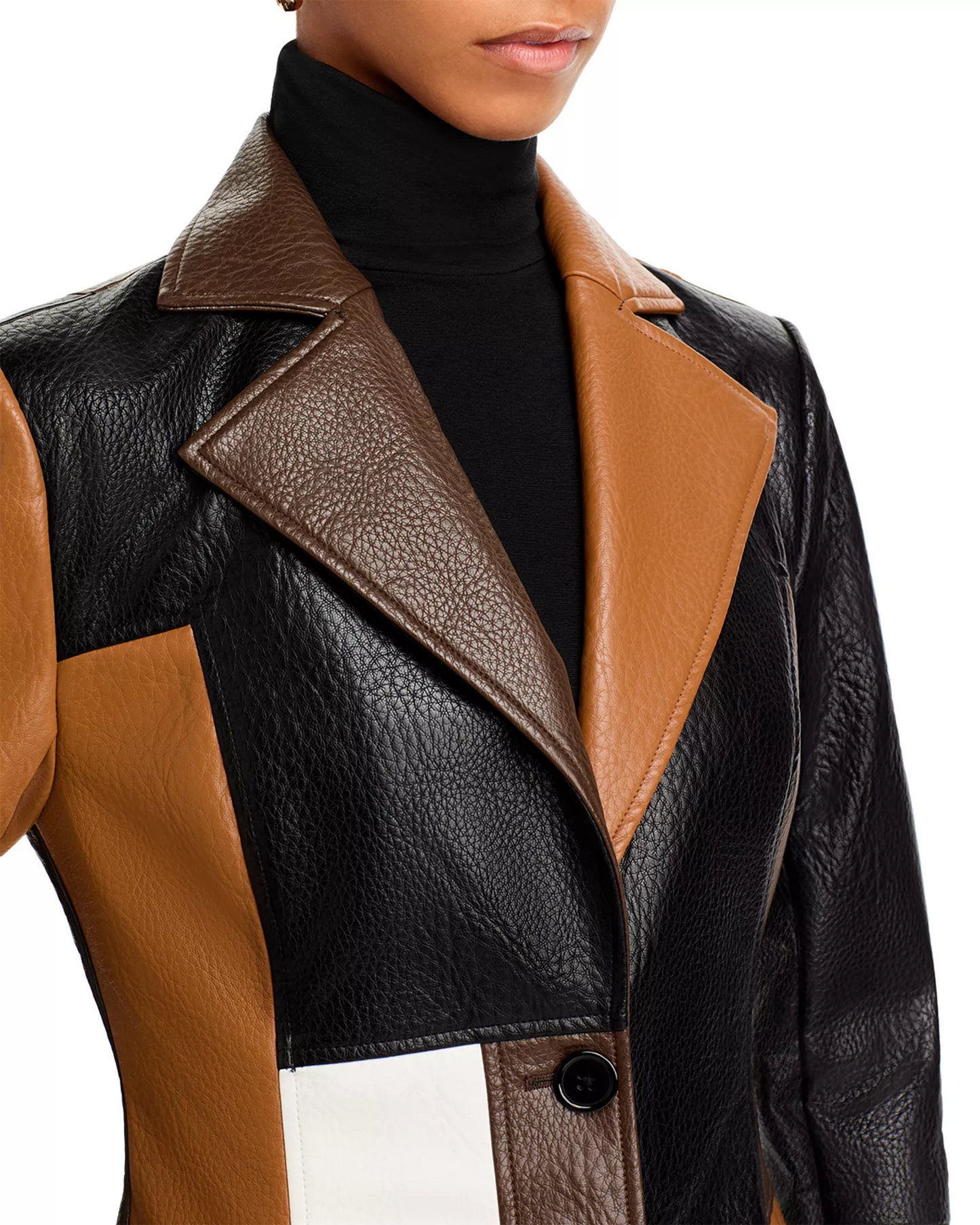 Long Faux Leather Coat