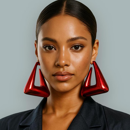Geometric Big Hoop Earrings