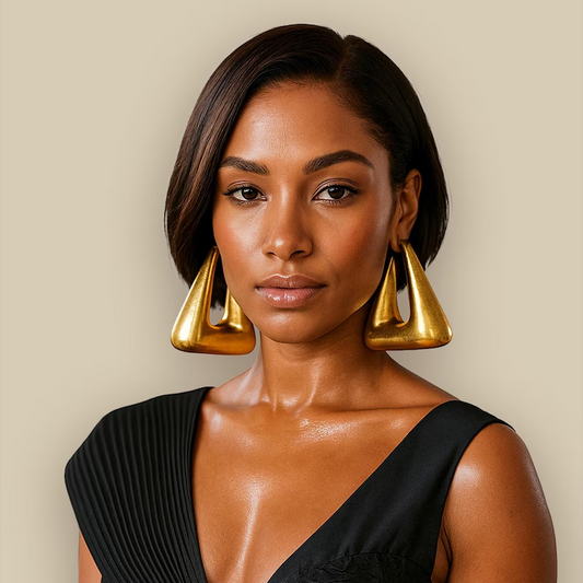 Geometric Big Hoop Earrings