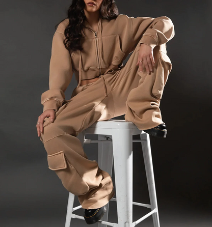 Cargo Hoodie and Refined Joggers Set