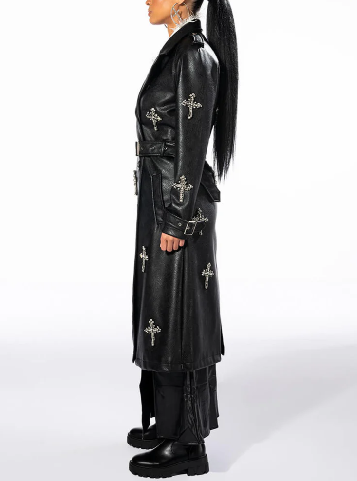 Dressed Pleated Trench Coat