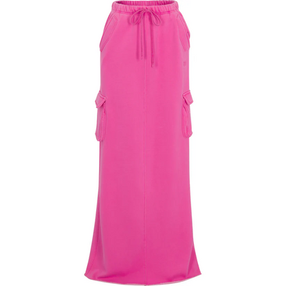 Hooded Sweatshirt and Long Skirt Set