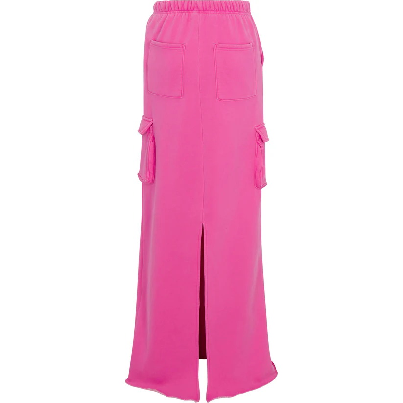 Hooded Sweatshirt and Long Skirt Set