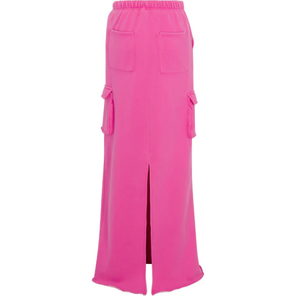 Hooded Sweatshirt and Long Skirt Set