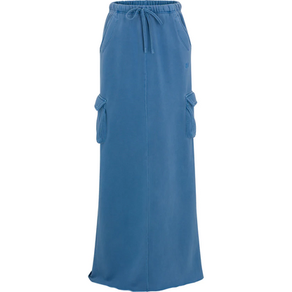 Hooded Sweatshirt and Long Skirt Set