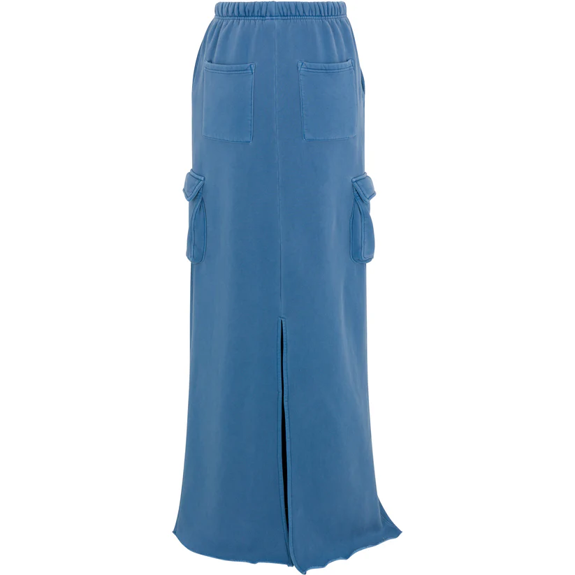 Hooded Sweatshirt and Long Skirt Set