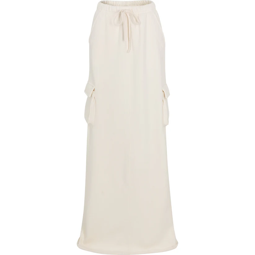 Hooded Sweatshirt and Long Skirt Set
