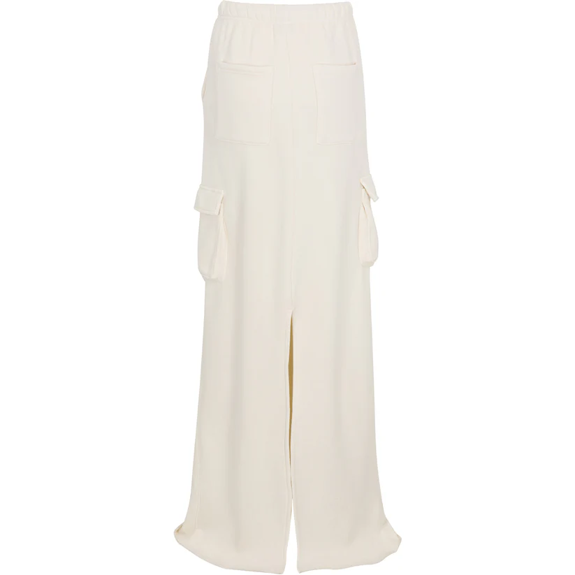Hooded Sweatshirt and Long Skirt Set