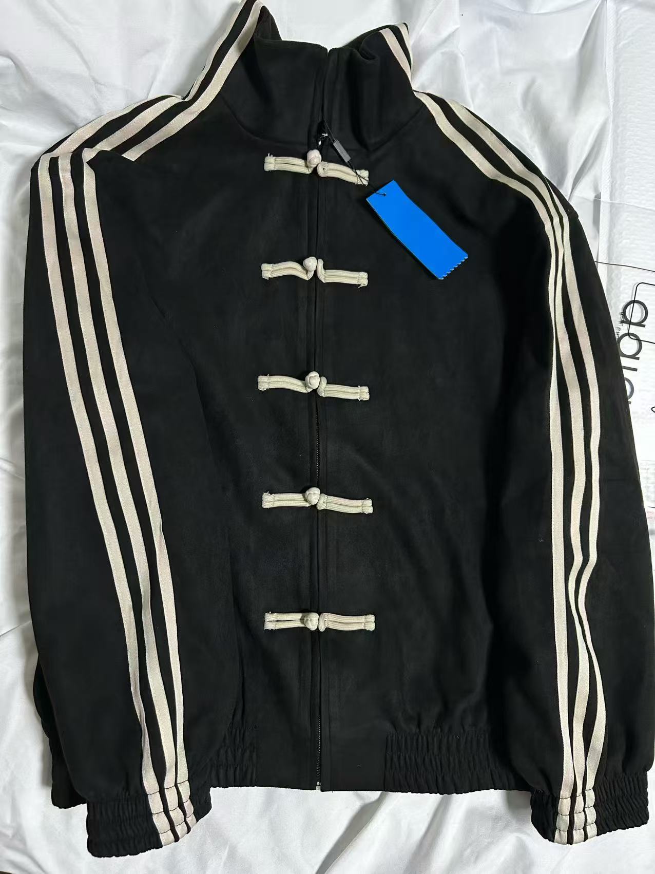 Embroidered Three Stripes Tang Suit Loose Jacket