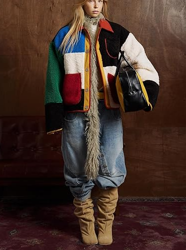 Color Blocking Coat