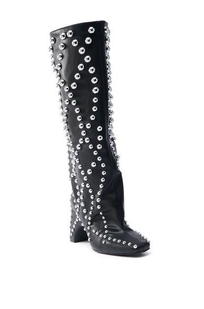 Studded Knee High Boot