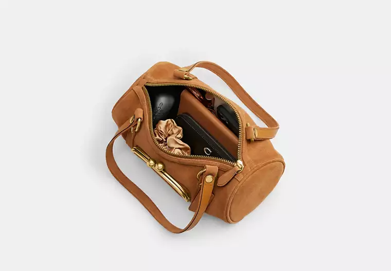 Kisslock Barrel Bag