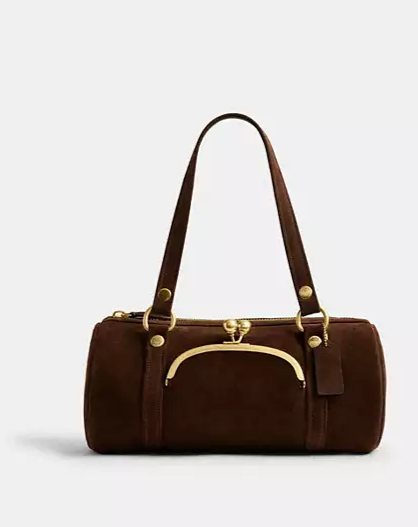Kisslock Barrel Bag