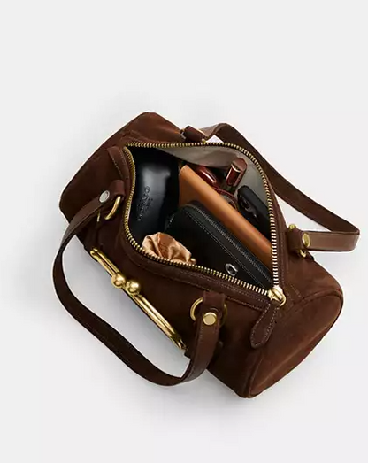Kisslock Barrel Bag
