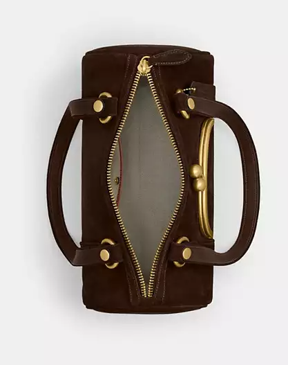 Kisslock Barrel Bag