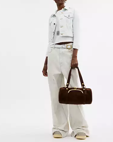 Kisslock Barrel Bag
