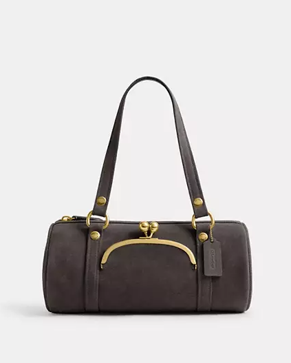 Kisslock Barrel Bag