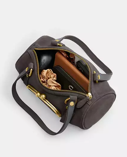 Kisslock Barrel Bag