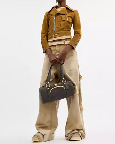 Kisslock Barrel Bag