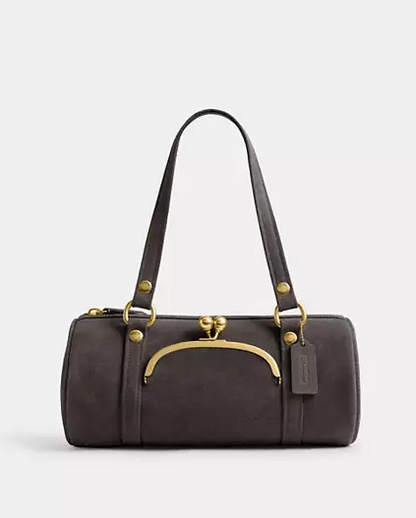 Kisslock Barrel Bag