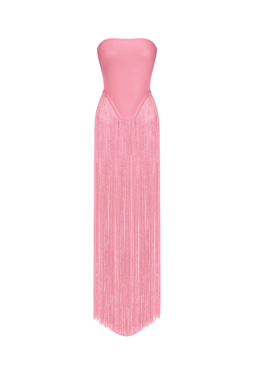 Strapless Fringe Dress