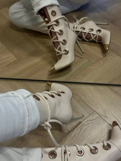 Ring-strap Long Boots
