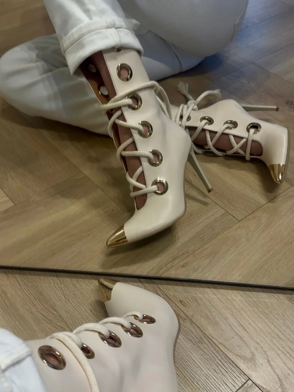 Ring-strap Long Boots
