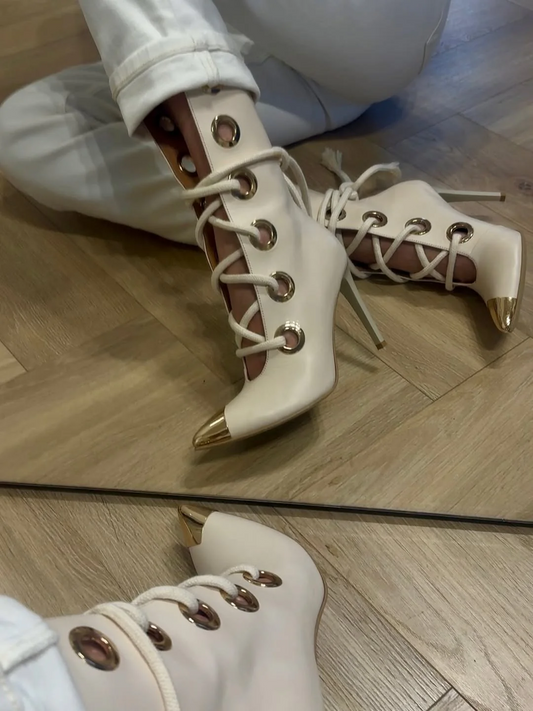 Ring-strap Long Boots