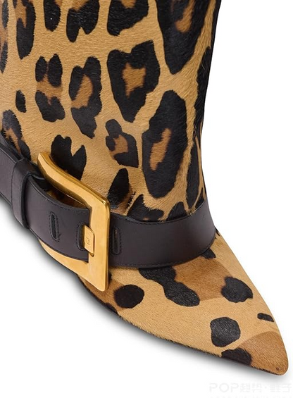 Heeled Knee High Leather Boots