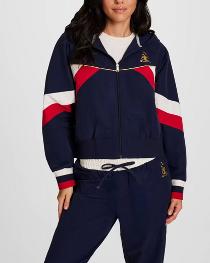 USA Full-Zip Button-Up Sweatshirt Set