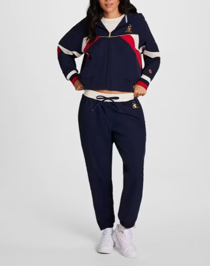 USA Full-Zip Button-Up Sweatshirt Set