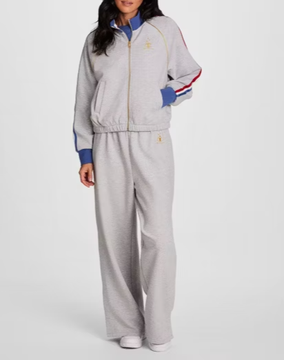 USA Full-Zip Button-Up Sweatshirt Set
