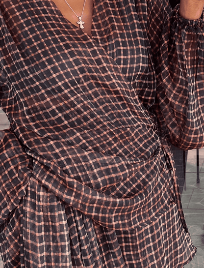 Checkered Chiffon Set