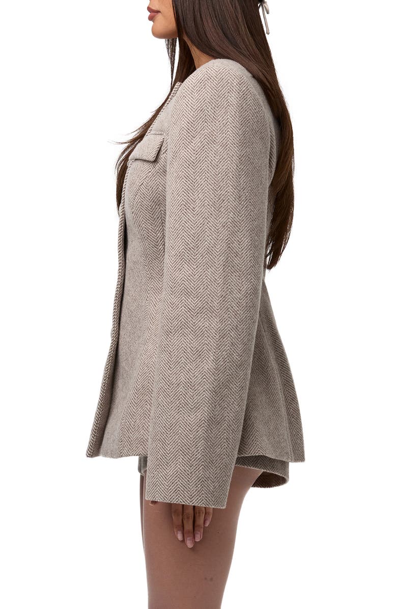 Herringbone Wool Blazer