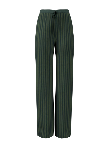 Striped Asymmetric Pleated Suit