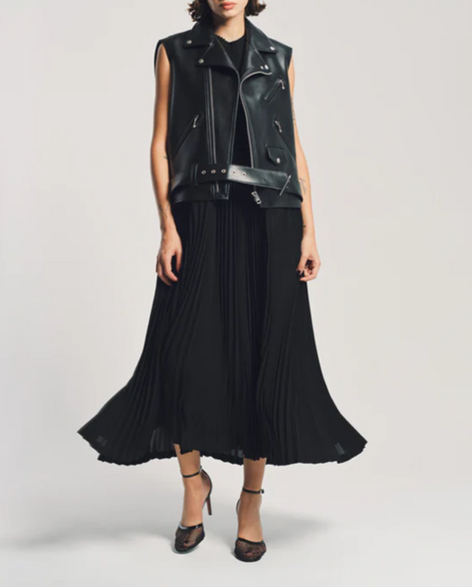 Faux Leather Maxi Dress