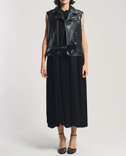 Faux Leather Maxi Dress