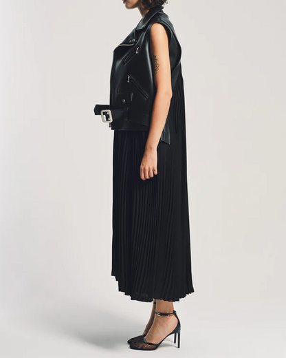 Faux Leather Maxi Dress
