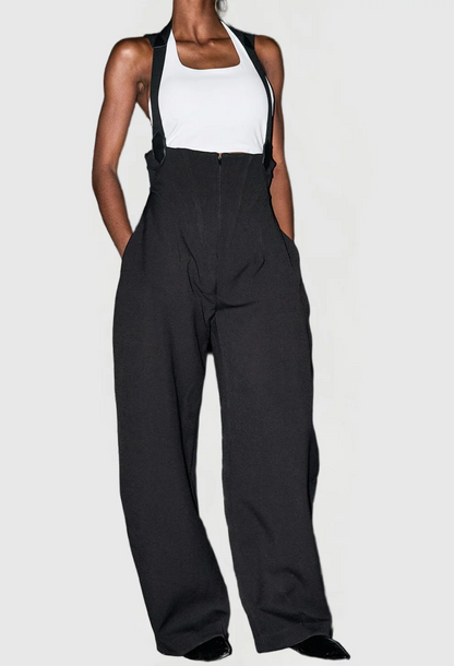 Denim Corset Overalls
