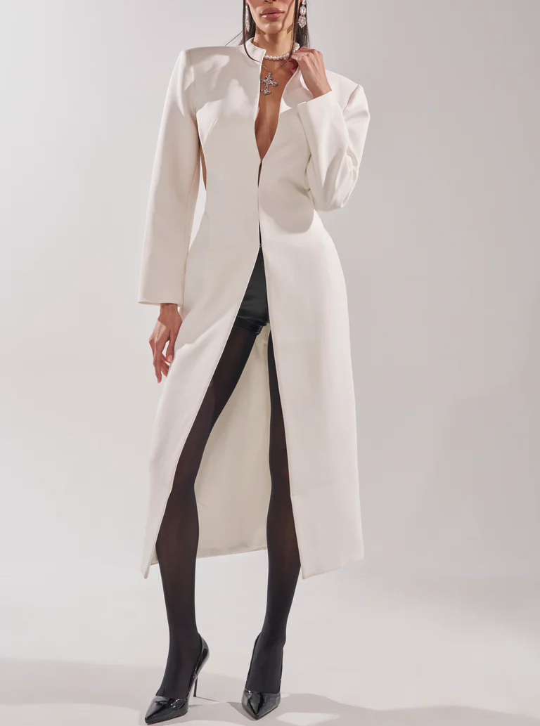 Cutout Trench In White