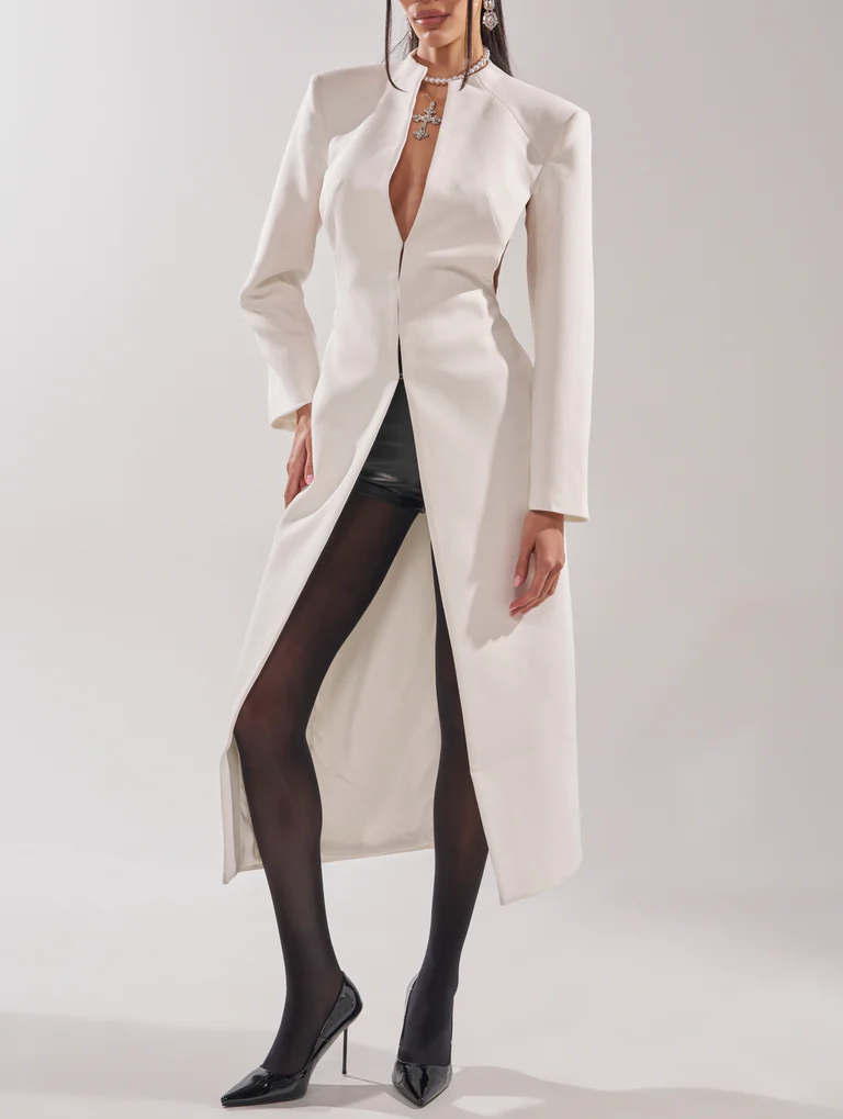 Cutout Trench In White