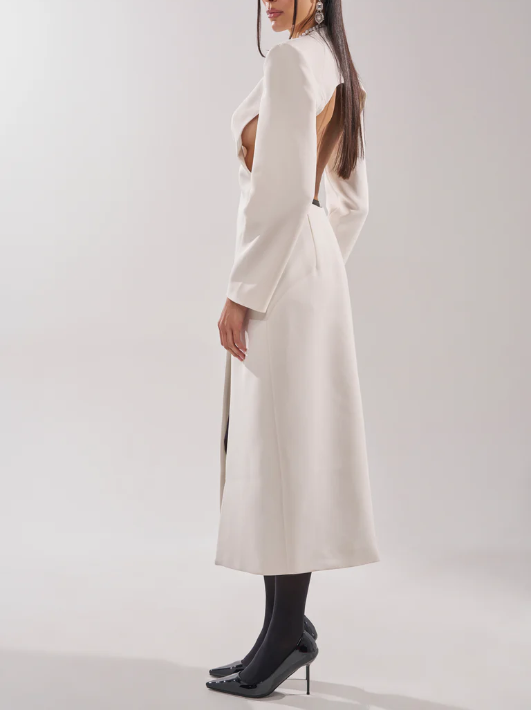 Cutout Trench In White