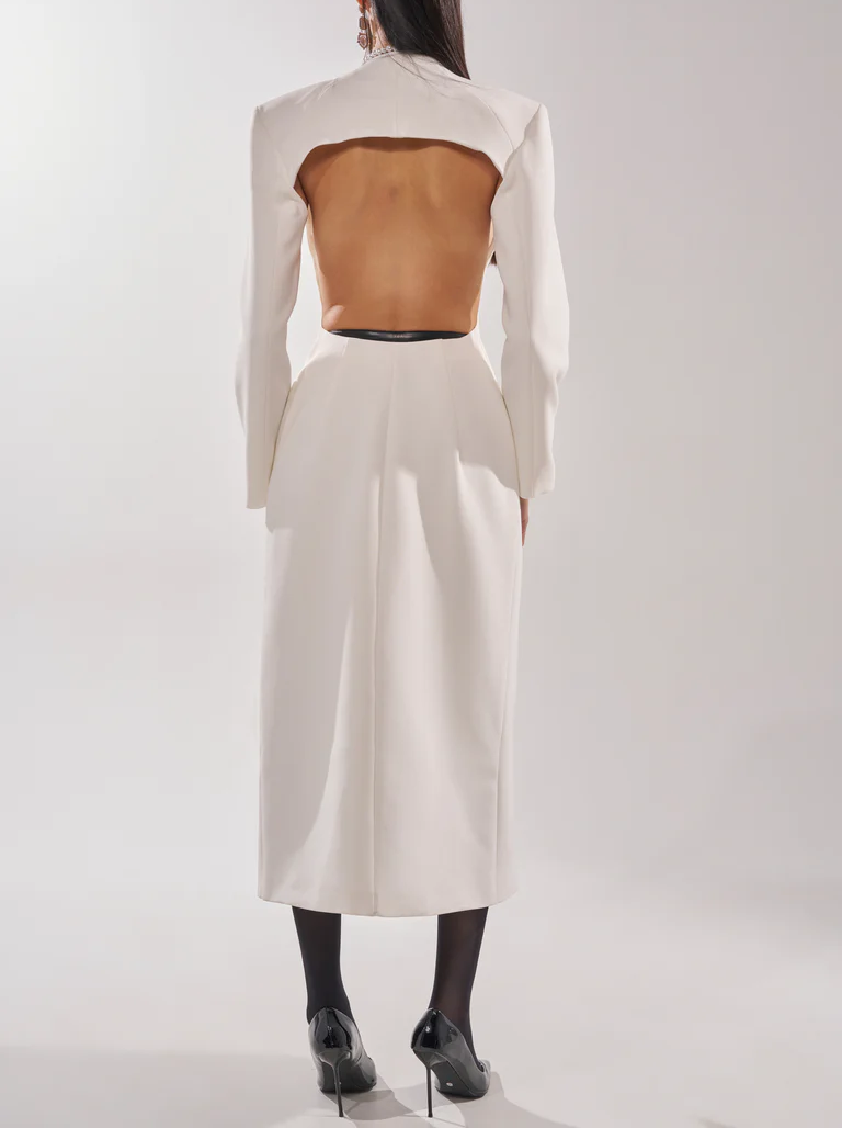 Cutout Trench In White