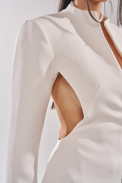 Cutout Trench In White
